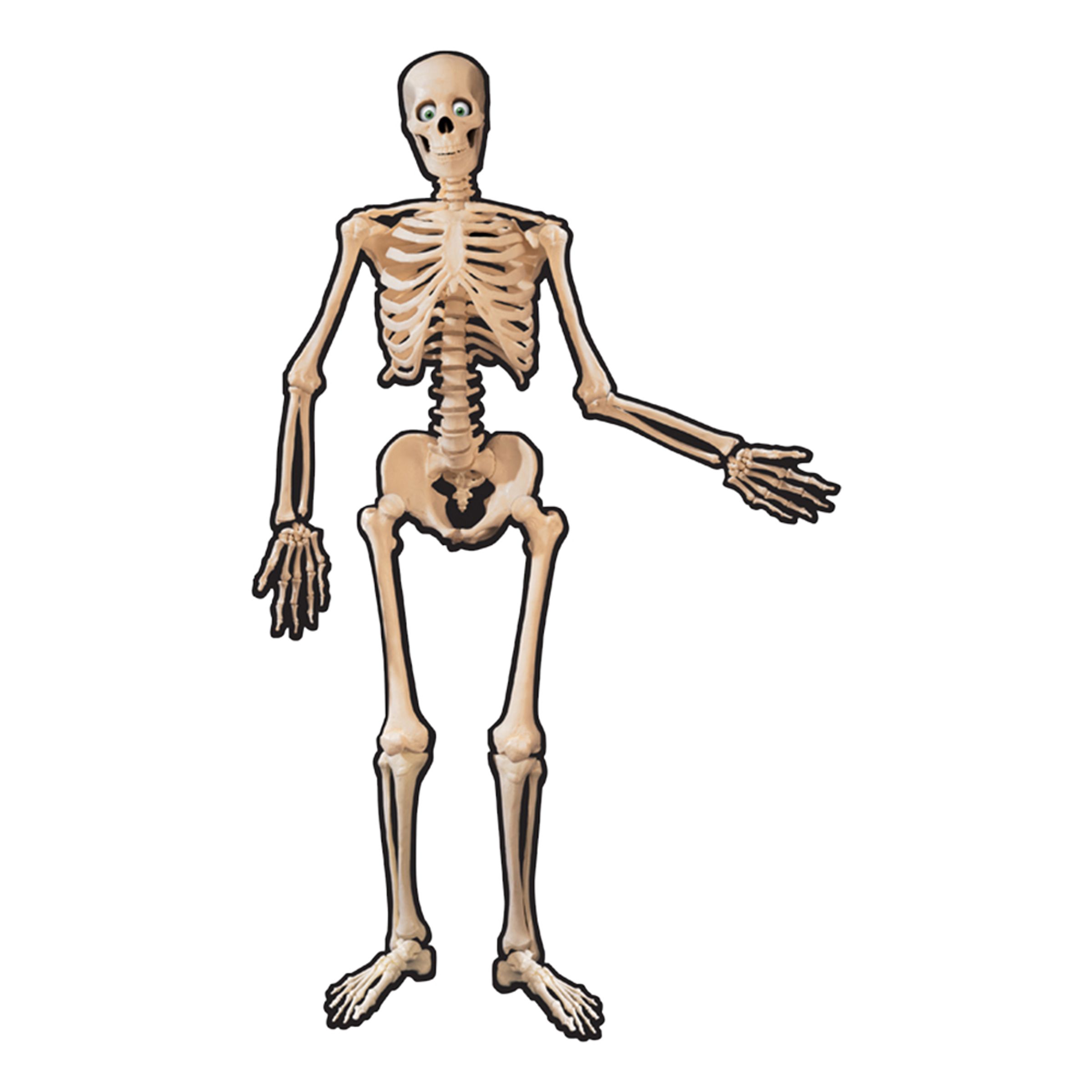 Pappersfigur Skelett