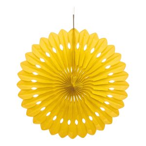 Pappersfjäder Gul Hängande Dekoration