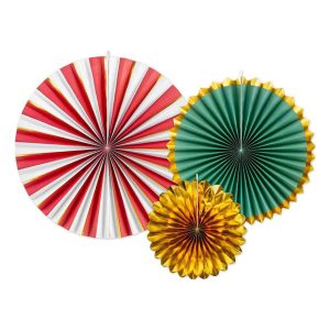 Pappersfjädrar Christmas - 3-pack