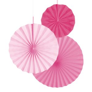 Pappersfjädrar Rosa Mix - 3-pack
