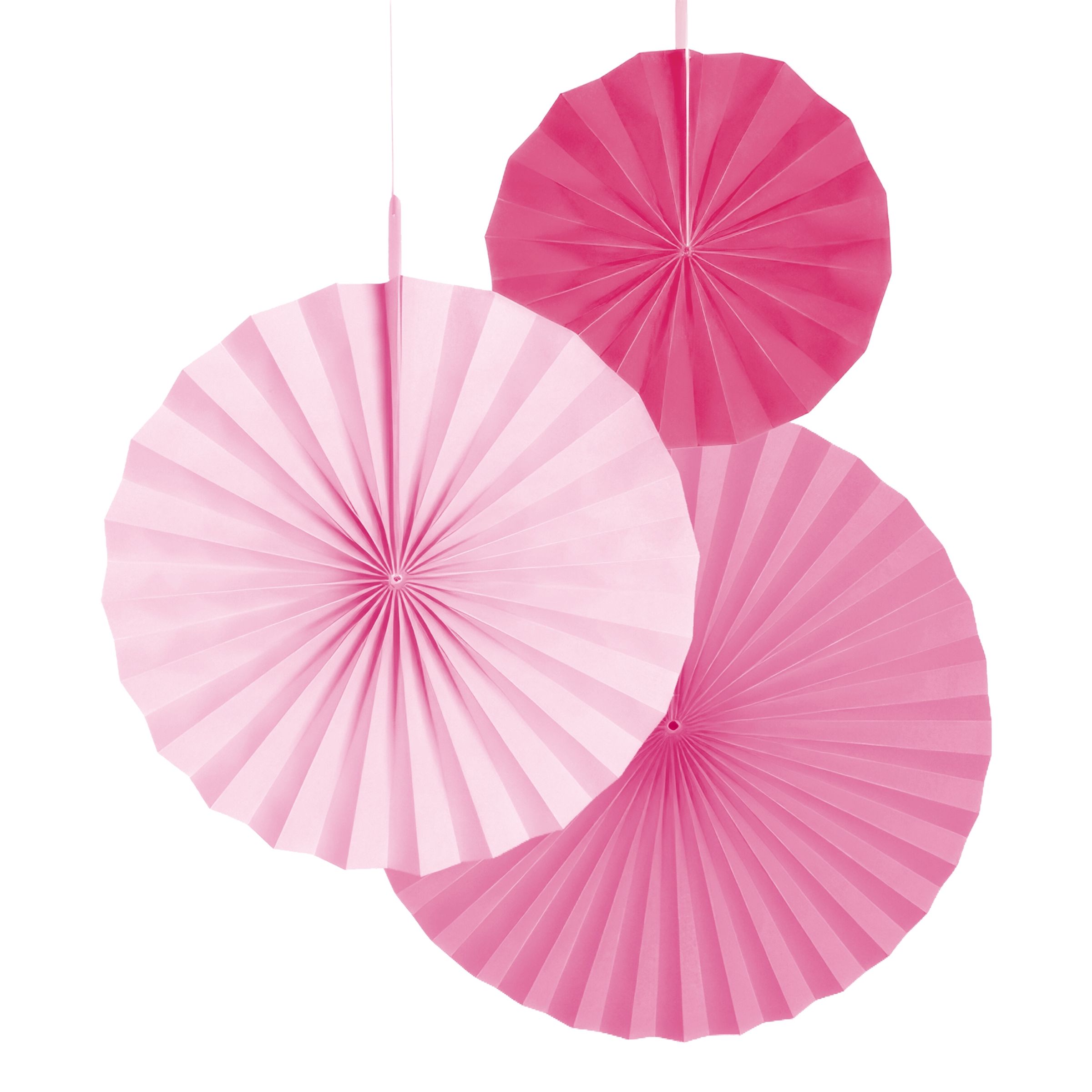 Pappersfjädrar Rosa Mix - 3-pack