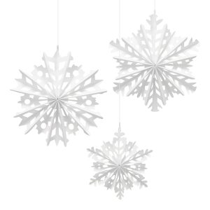 Pappersfjädrar Snöflingor