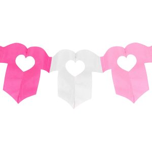 Pappersgirlang Babyshower Rosamix - 2