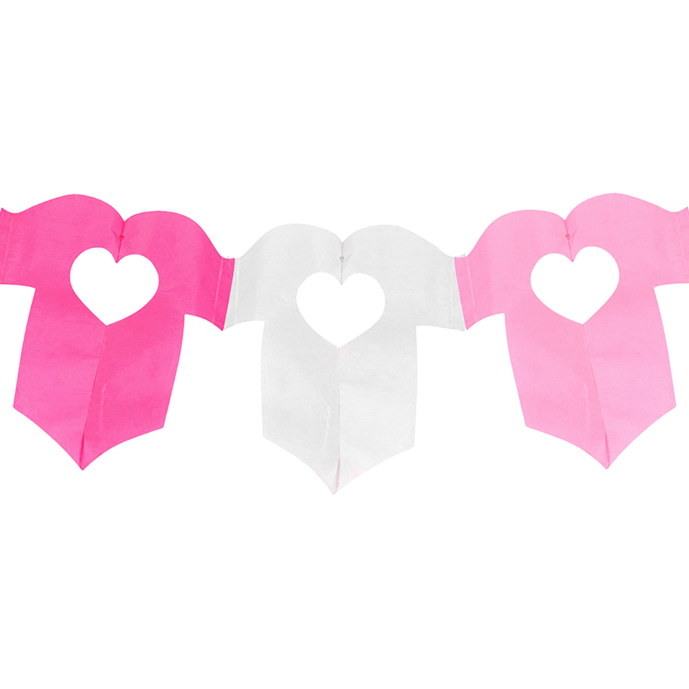 Pappersgirlang Babyshower Rosamix - 2