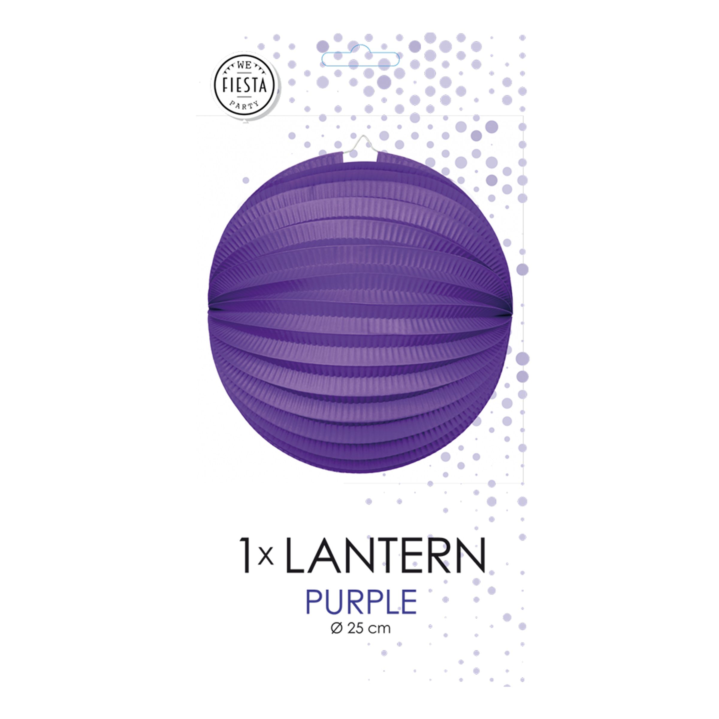 Mörklila Rislampa Rund