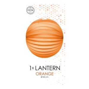 Papperslykta Rund Orange