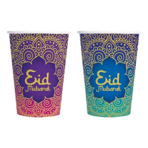 Pappersmuggar Eid Mubarak - 8-pack