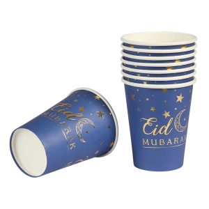 Pappersmuggar Eid Mubarak - 8-pack