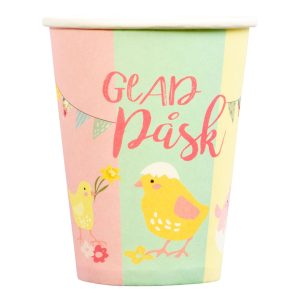 Pappersmuggar Påskkycklingar & Ägg - 8-pack