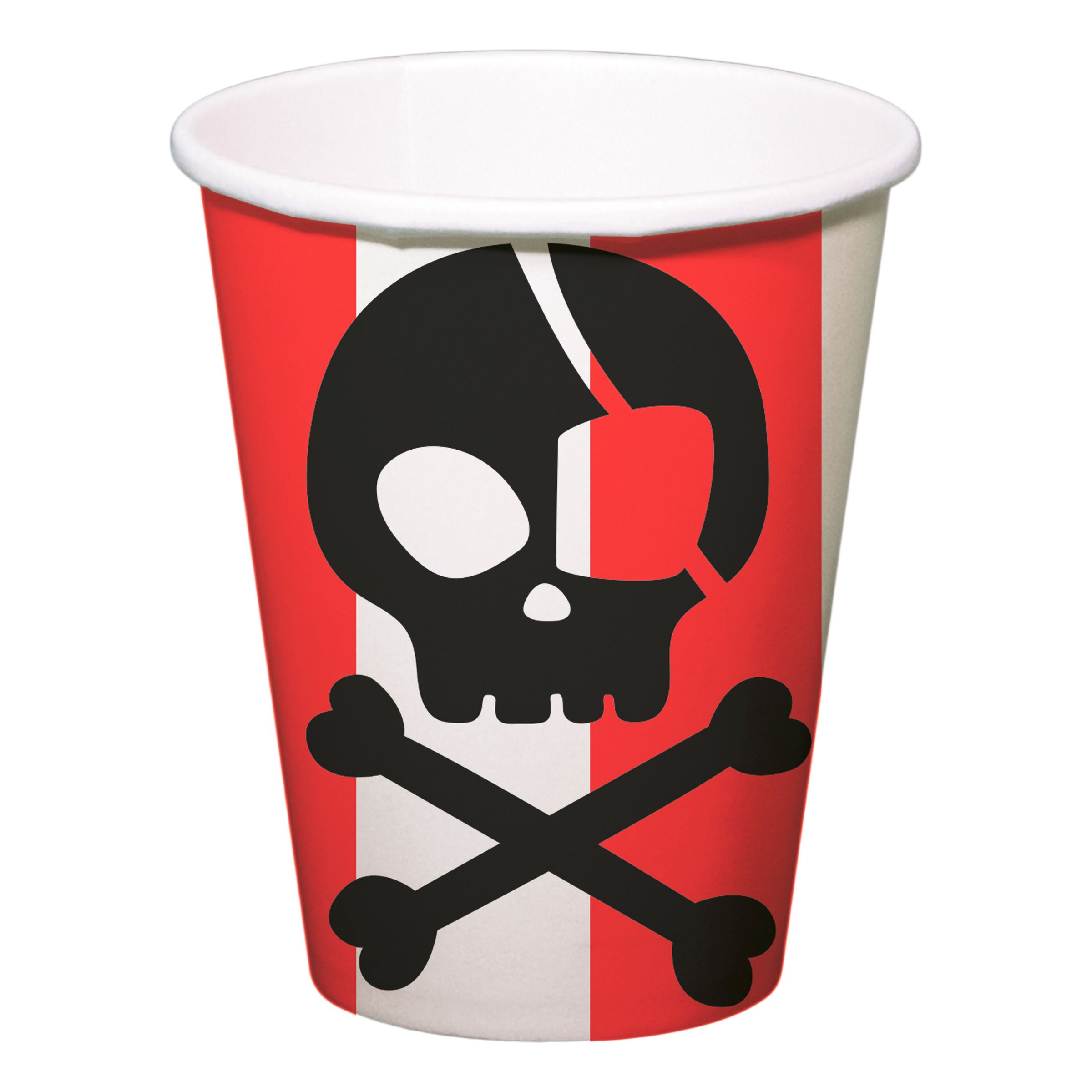 Pappersmuggar Pirat Happy Birthday - 8-pack