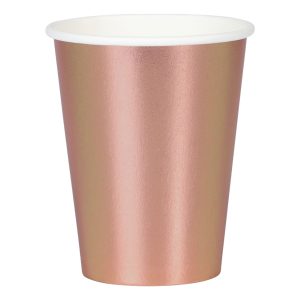 Pappersmuggar Roséguld - 8-pack
