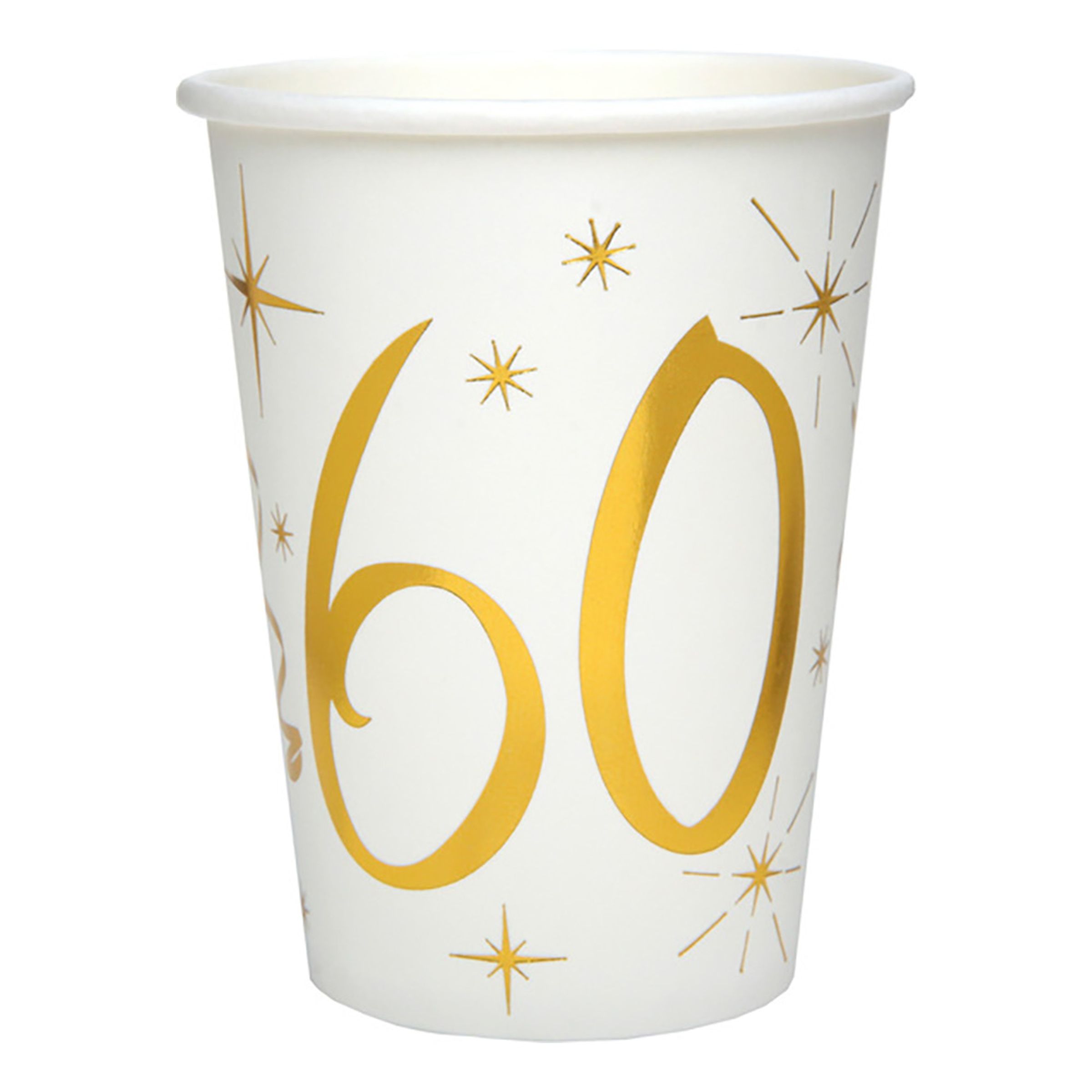 Pappersmuggar Siffra Guld/Vit - Siffra 60