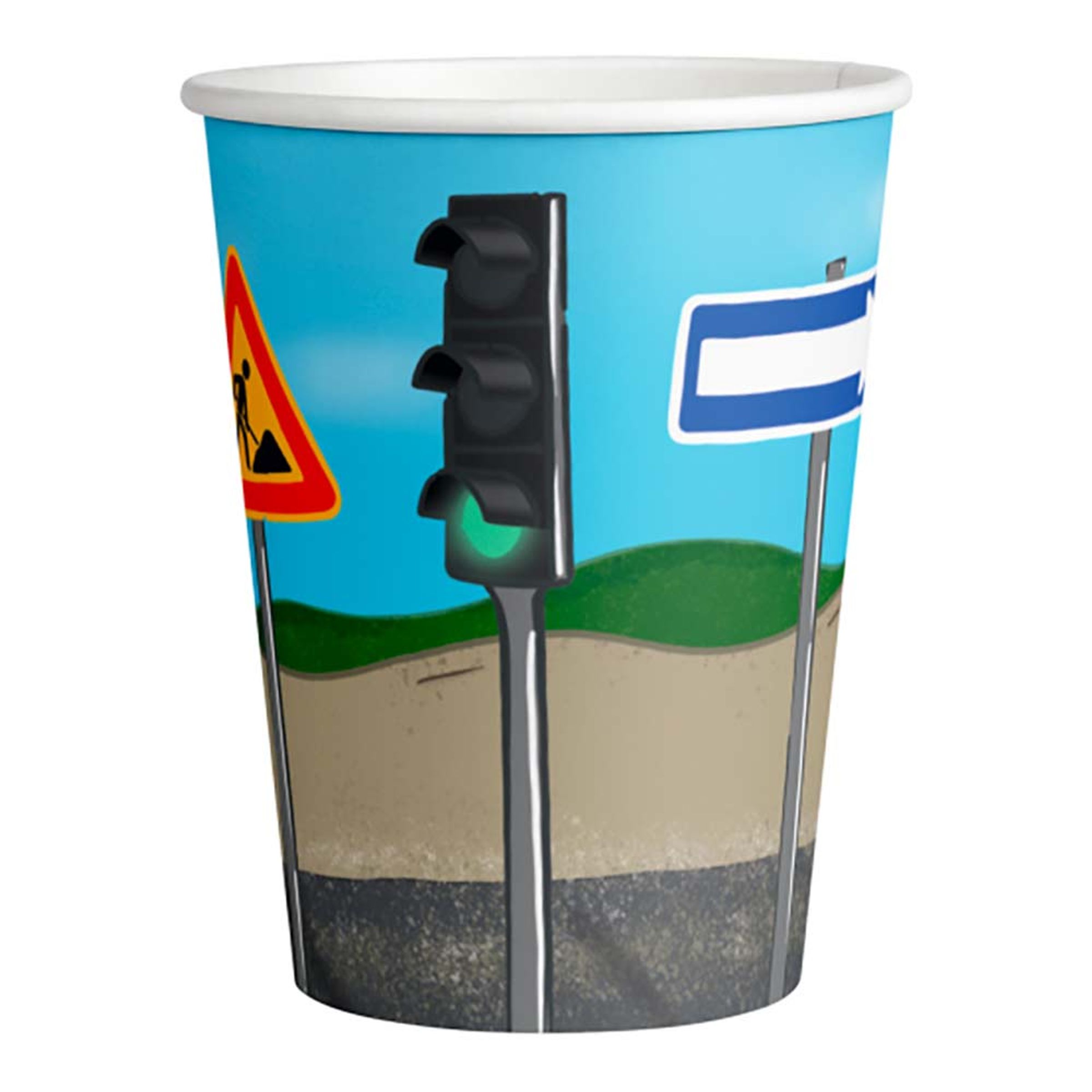 Pappersmuggar Vägarbete - 8-pack