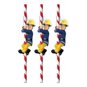 Papperssugrör Brandman Sam - 8-pack