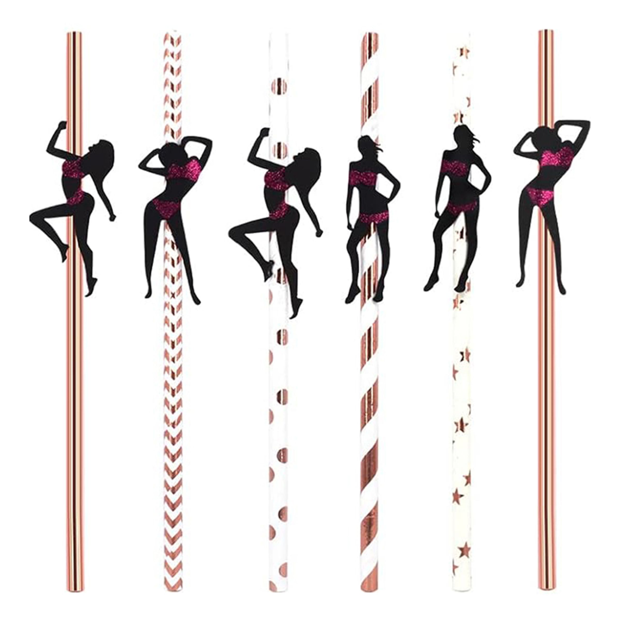 Papperssugrör Dansör - 6-pack