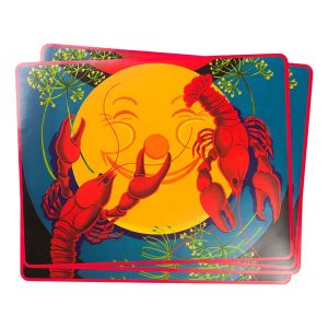 Papperstablett Kräftskiva Måne - 4-pack
