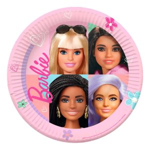 Papperstallrikar Barbie - 8-pack