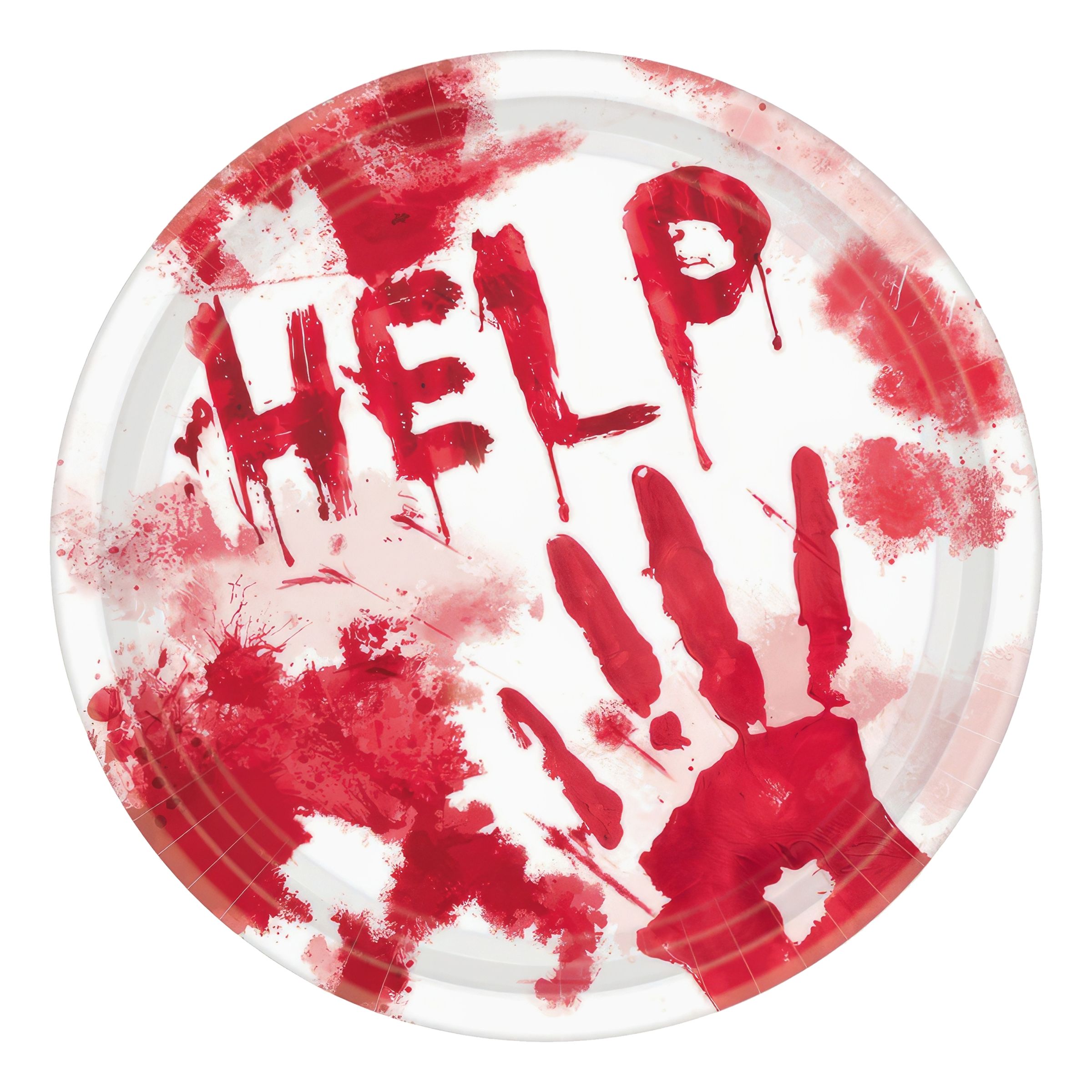 Papperstallrikar Blodig Help - 8-pack