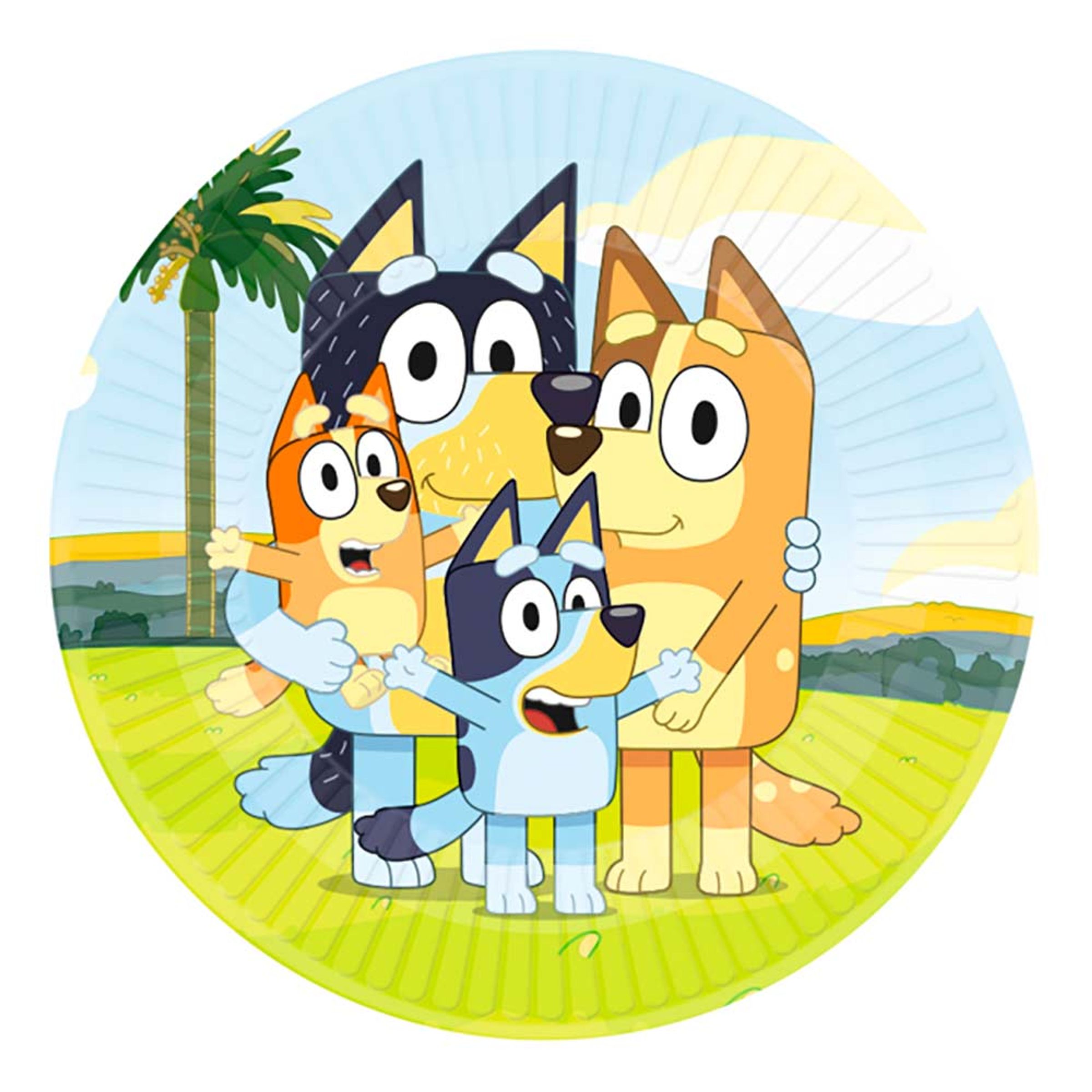 Papperstallrikar Bluey - 8-pack