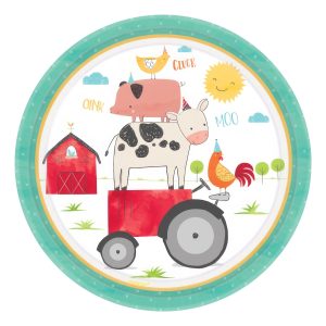 Papperstallrikar Bondgård - 8-pack