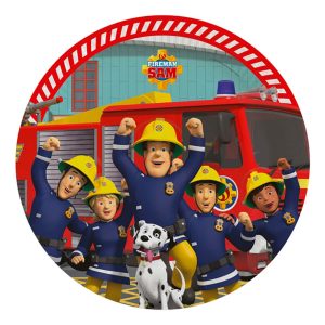 Papperstallrikar Brandman Sam - 8-pack