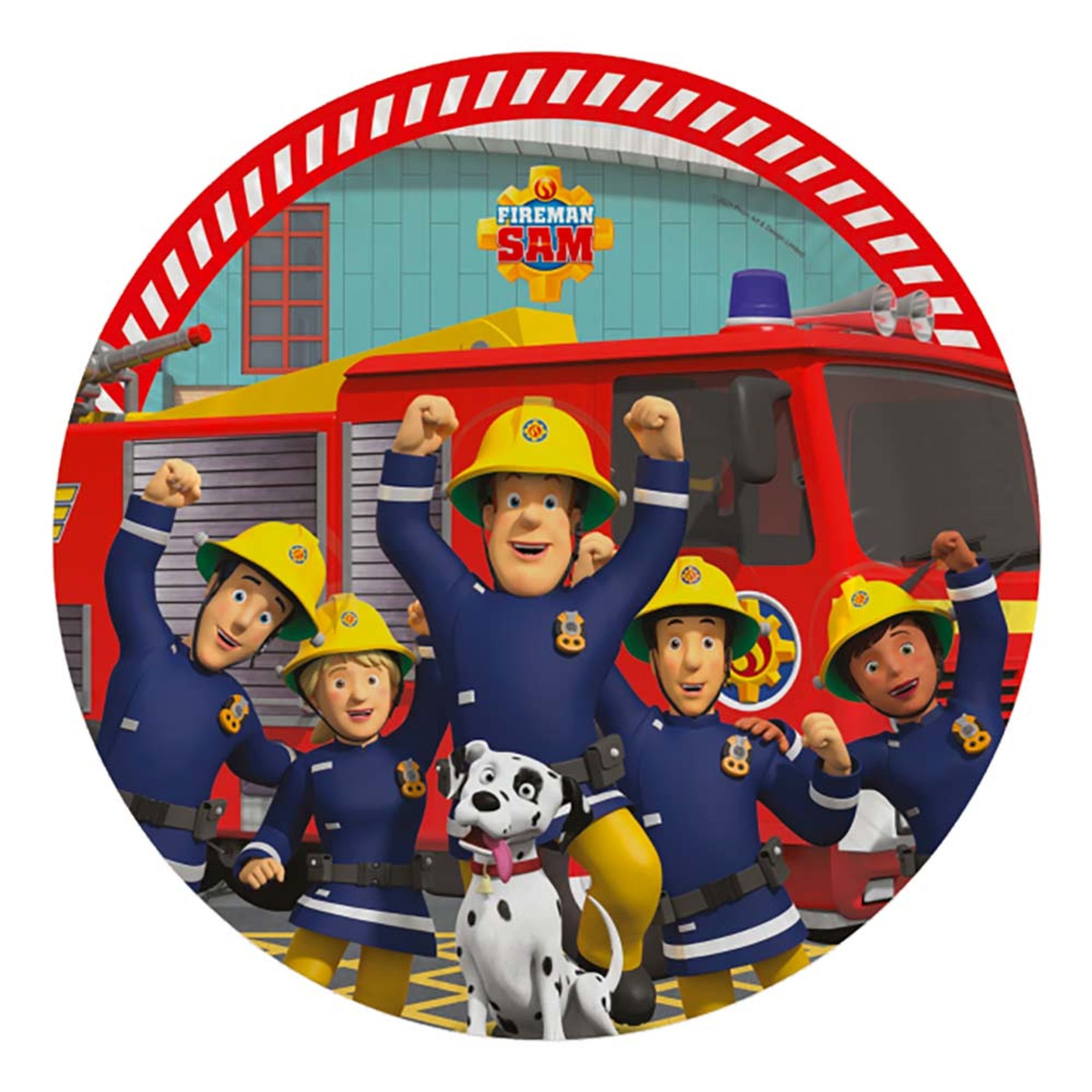 Papperstallrikar Brandman Sam - 8-pack