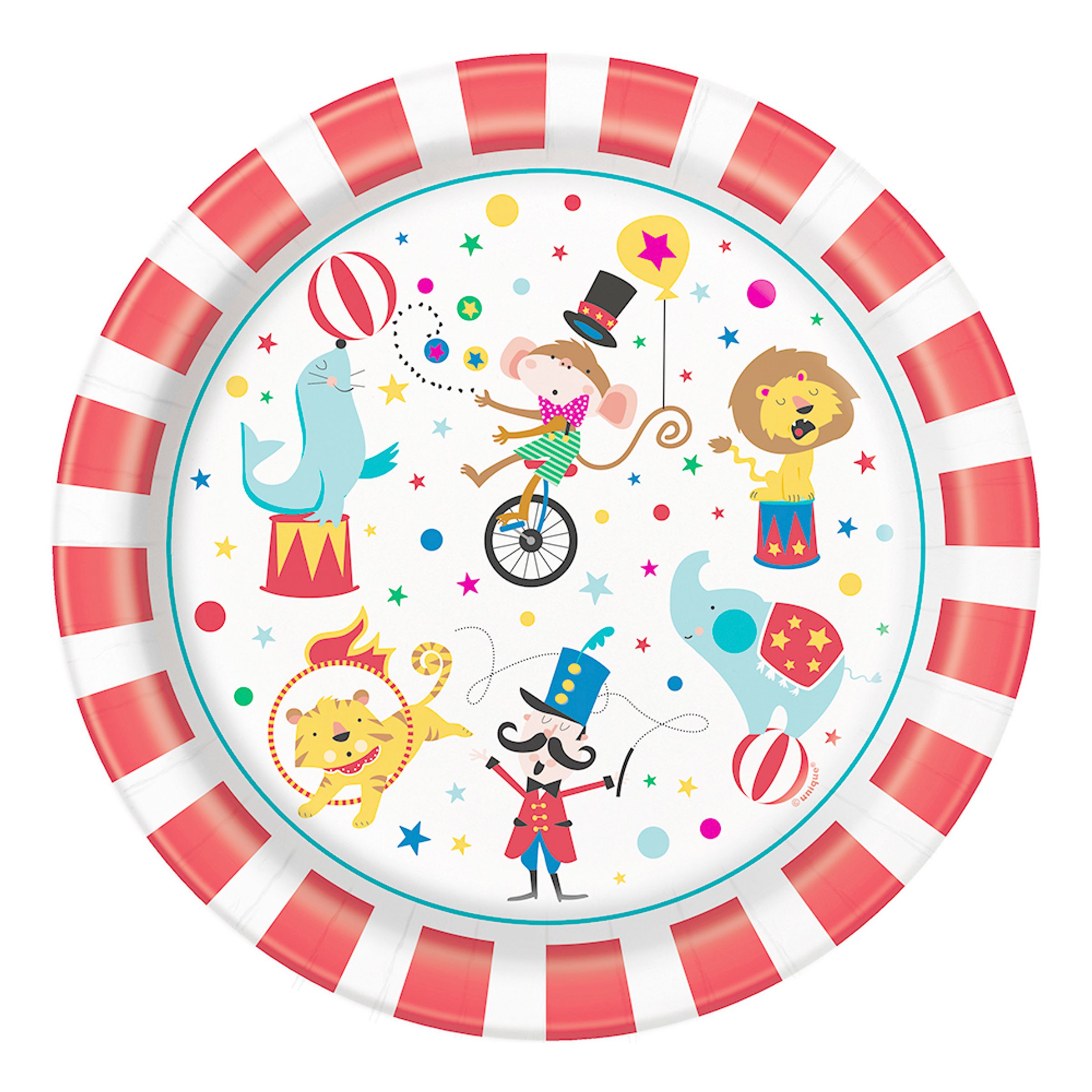 Papperstallrikar Cirkus - 8-pack