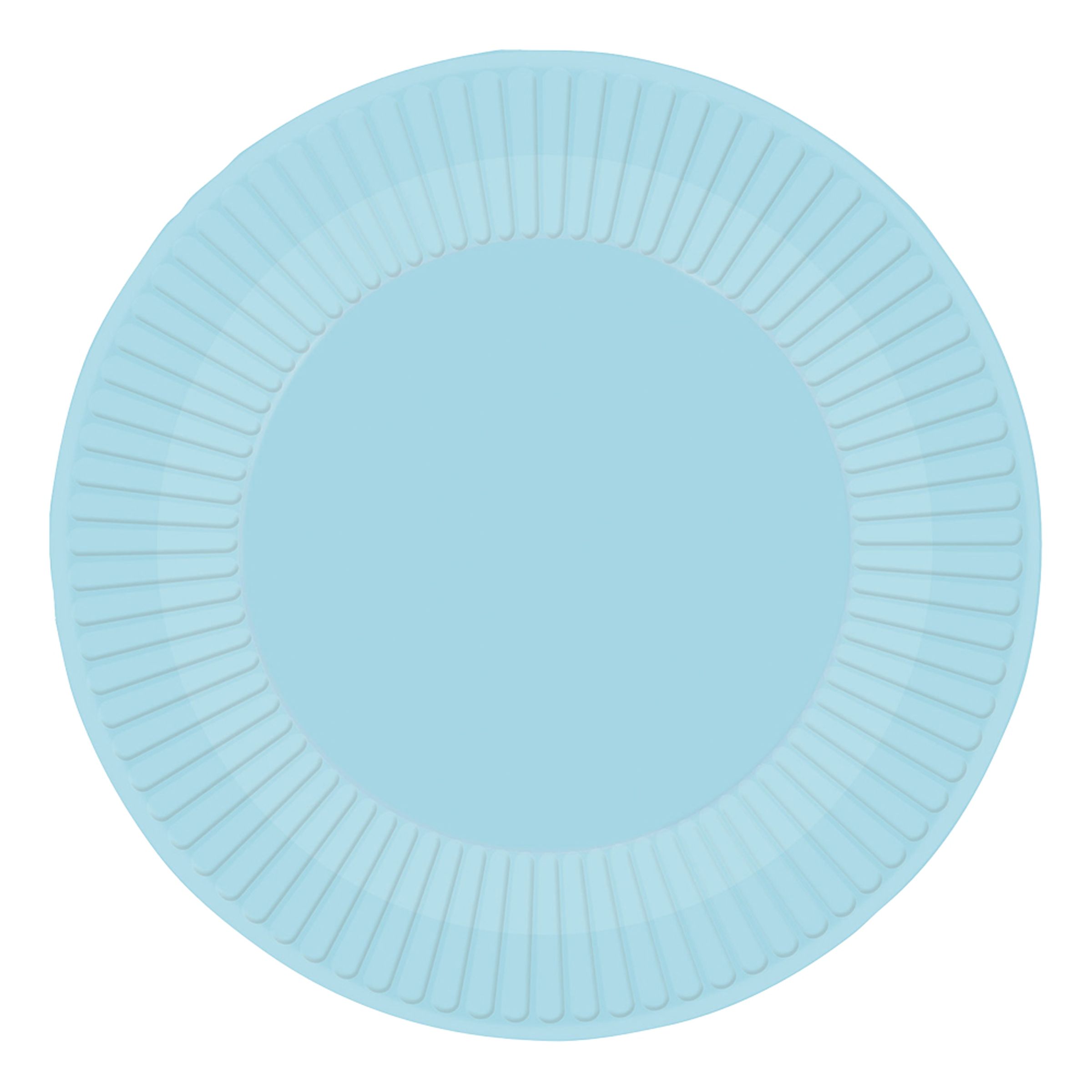 Papperstallrikar Ljusblå - 8-pack