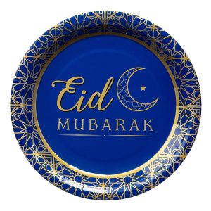 Papperstallrikar Eid Mubarak - 8-pack