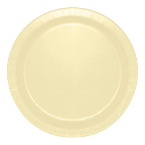 Papperstallrikar Elfenben - 16-pack