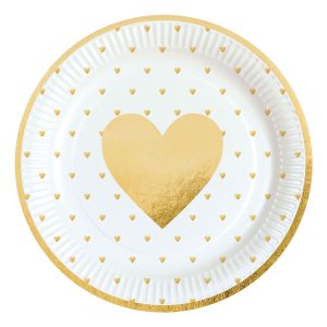 Papperstallrikar Everyday Love - 8-pack