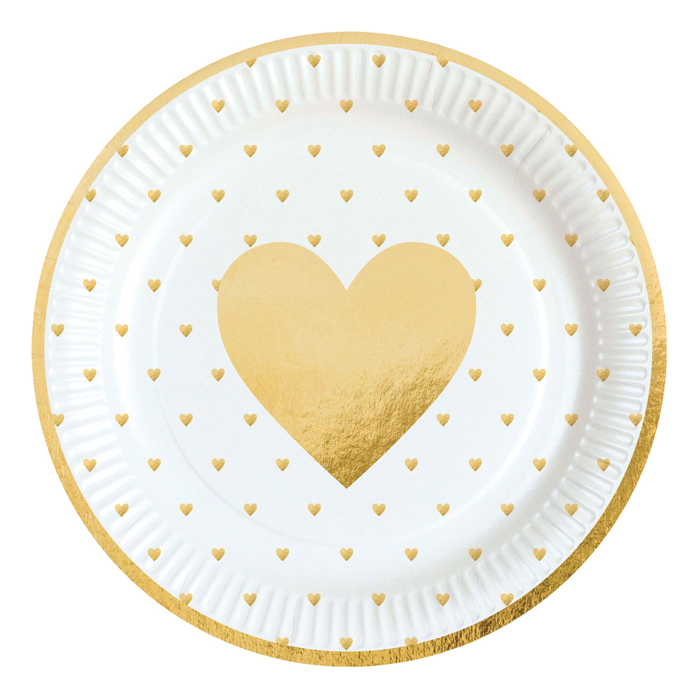 Papperstallrikar Everyday Love - 8-pack