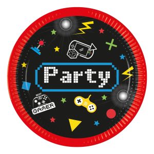 Papperstallrikar Gaming Party - 8-pack
