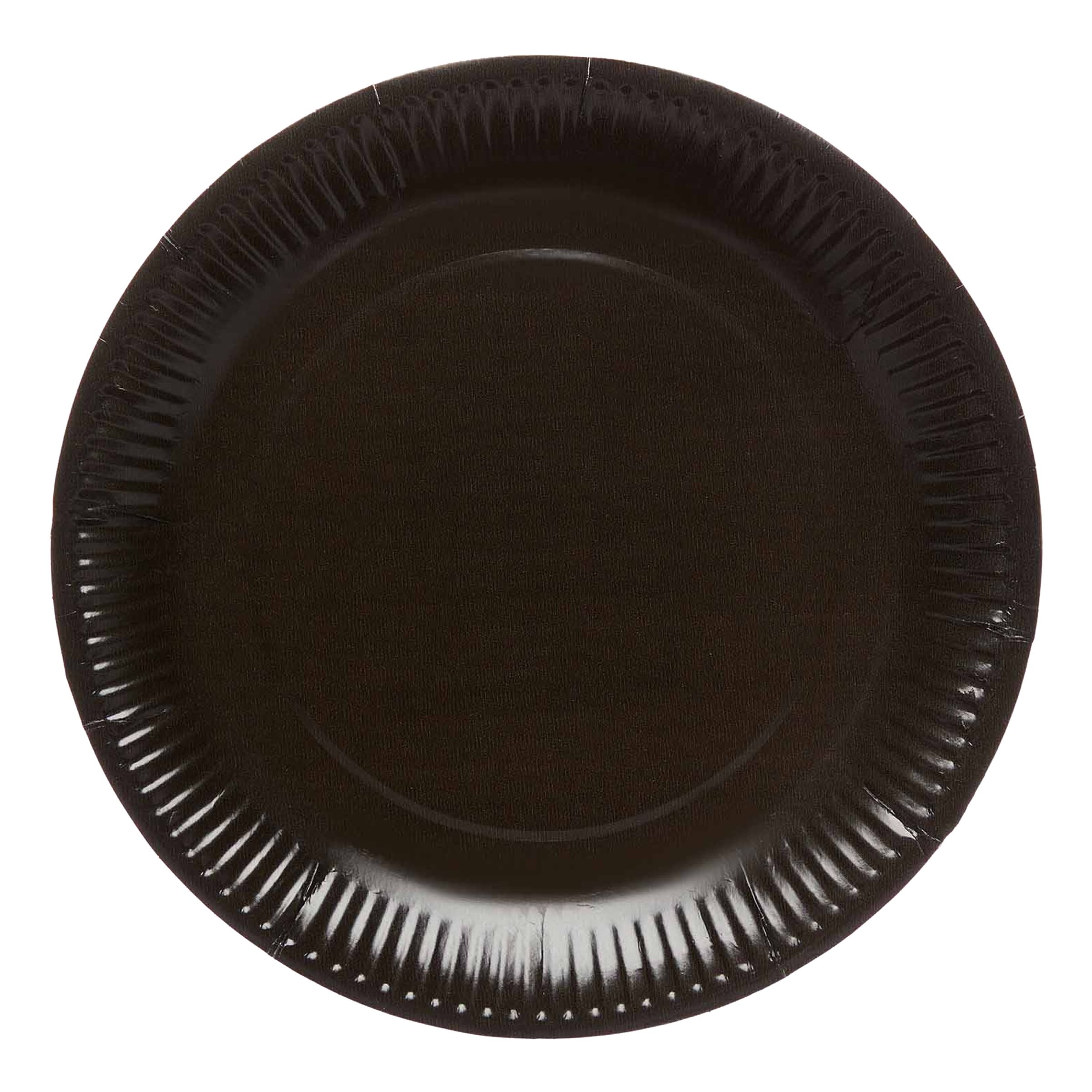 Papperstallrikar Griffelsvart - 8-pack