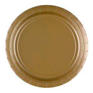 Papperstallrikar Guld - 8-pack