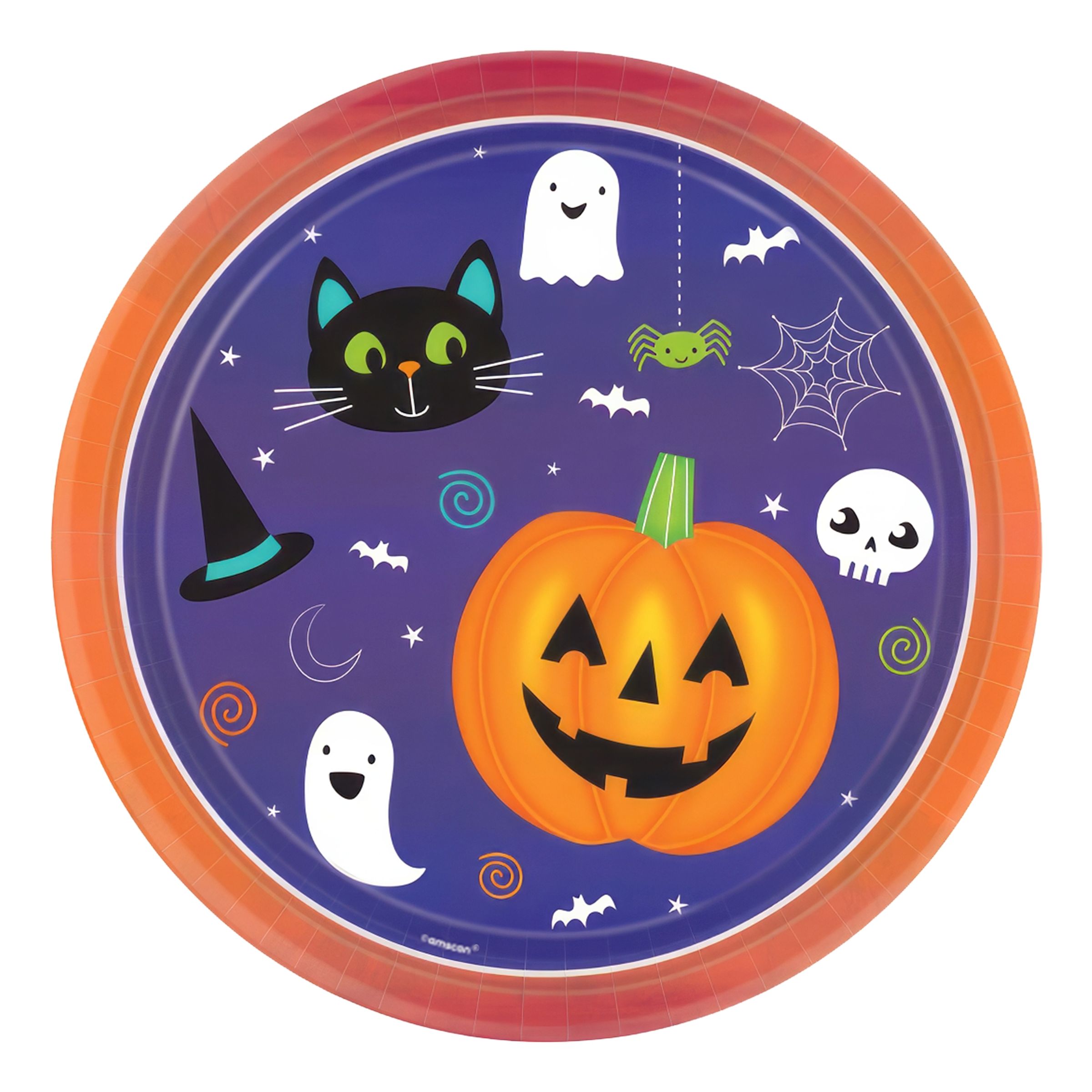 Papperstallrikar Halloween Friends - 8-pack