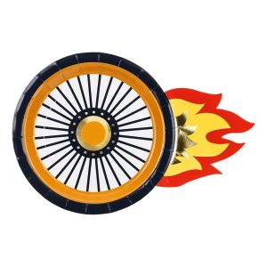 Papperstallrikar Hjul - 6-pack