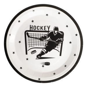 Papperstallrikar Hockey - 8-pack