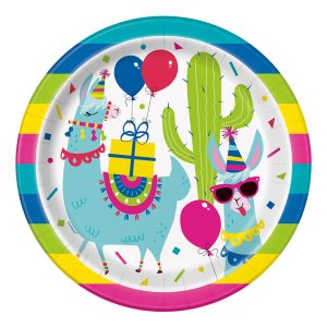 Papperstallrikar Lama - 8-pack