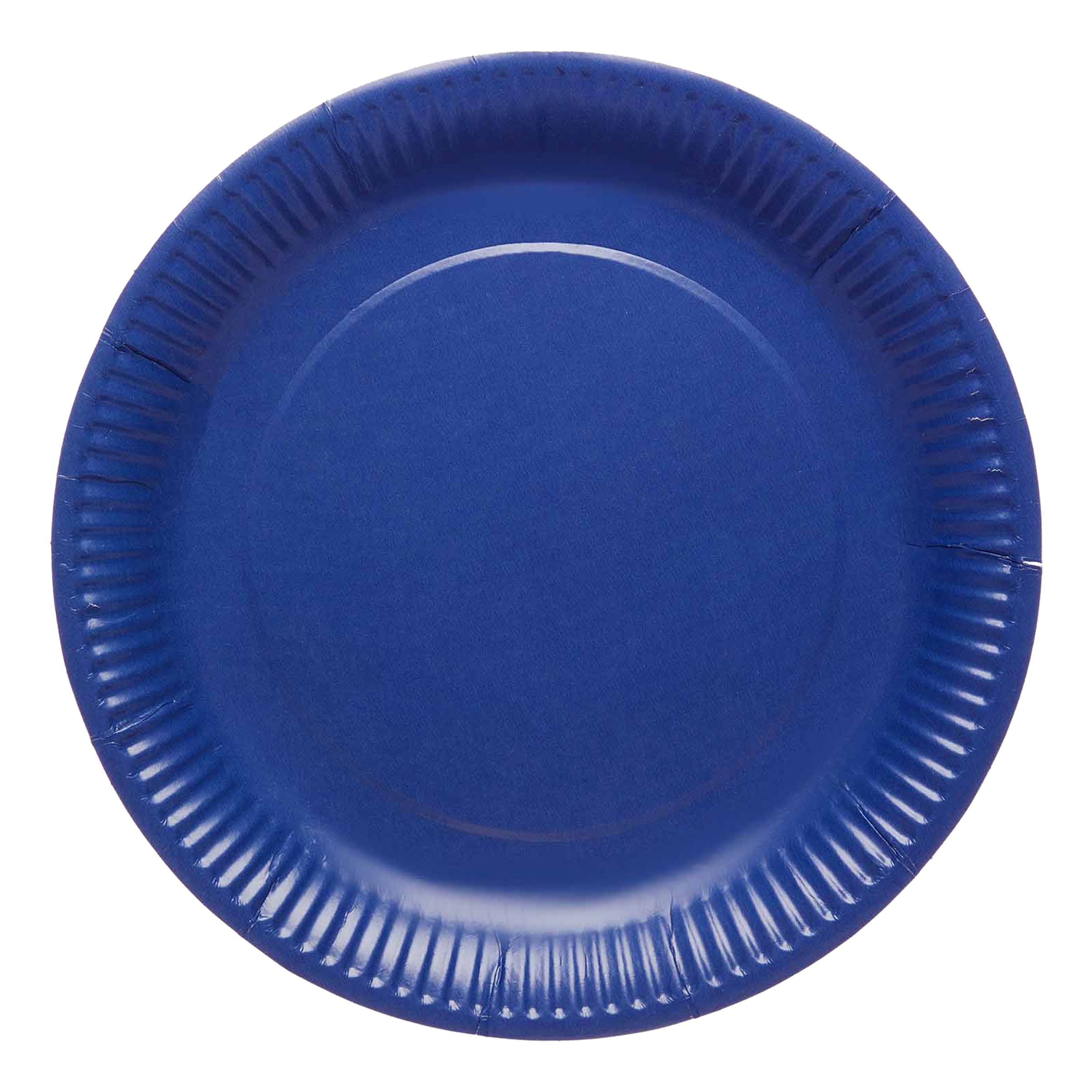 Papperstallrikar Mörkblå - 8-pack