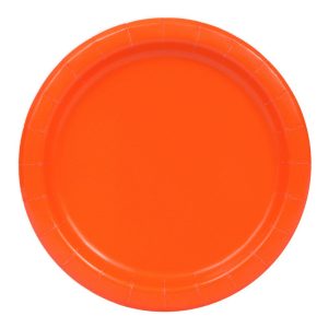 Papperstallrikar Orange - 8-pack