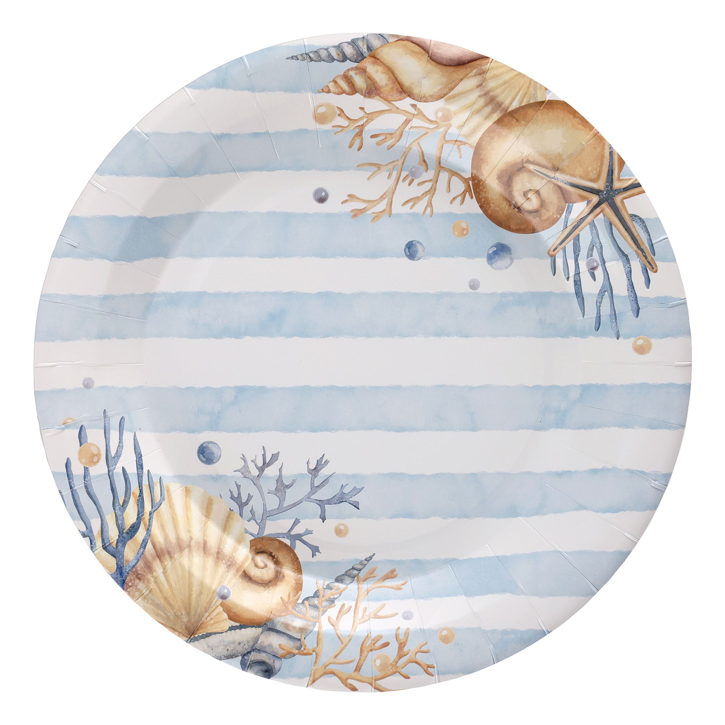 Papperstallrikar Shellfish - 10-pack