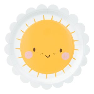 Papperstallrikar Sol - 6-pack