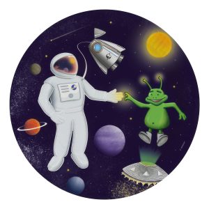 Papperstallrikar Space Party - 8-pack