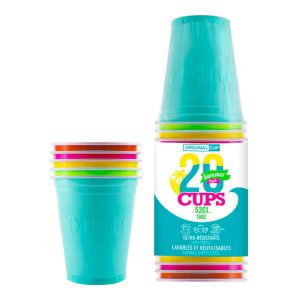 Party Cups Flerfärgade - 20-pack