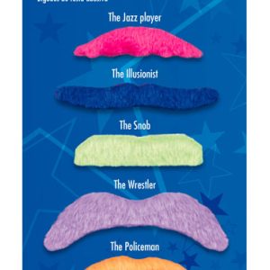 Party Mustascher Mångfärgade