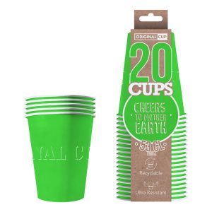 Party Cups Papper Grön - 20-pack