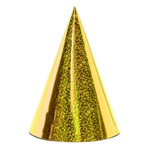 Partyhattar Glittrig Guld - 6-pack