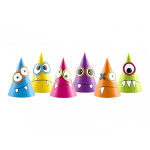 Partyhattar Monster - 6-pack