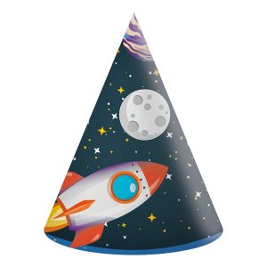 Partyhattar Rymdkalas - 6-pack